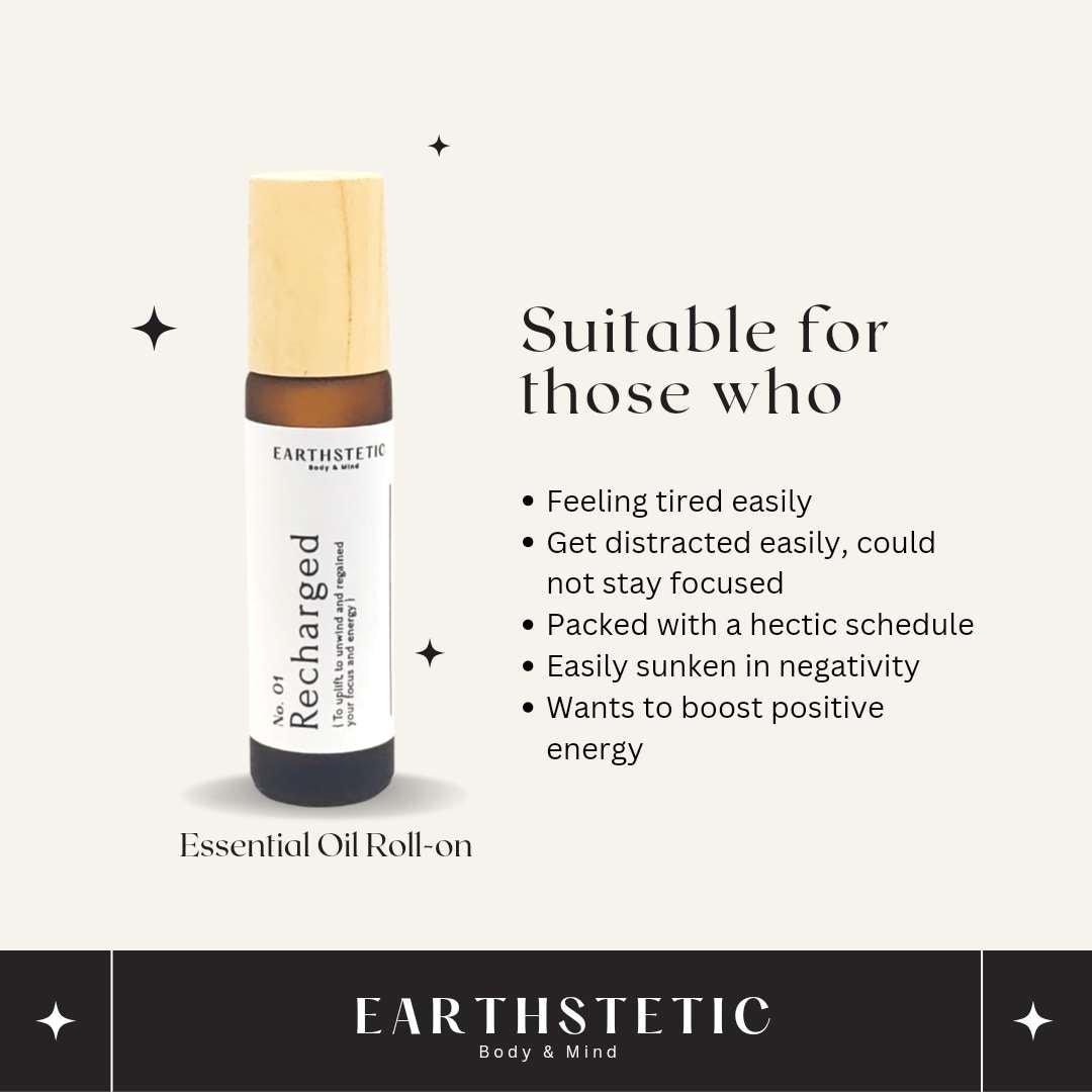 Recharged Essential Oil Roll-On 10ml